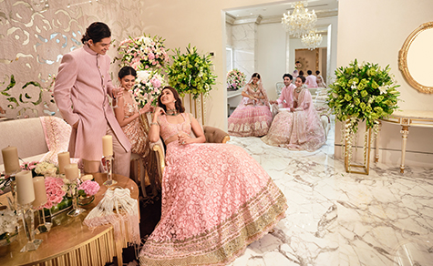 An exclusive bridal lounge
